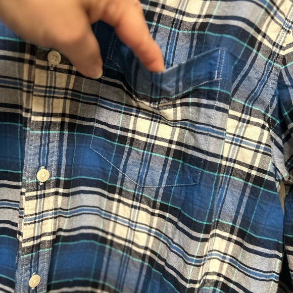 Men's American Eagle Classic Fit Plaid Long Sleeve Button Down Shirt Size XXL - Picture 3 of 10